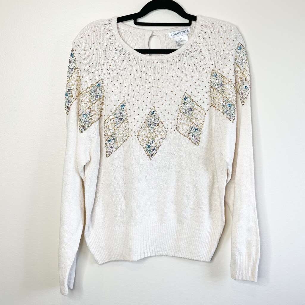 Christina Beaded Sweater